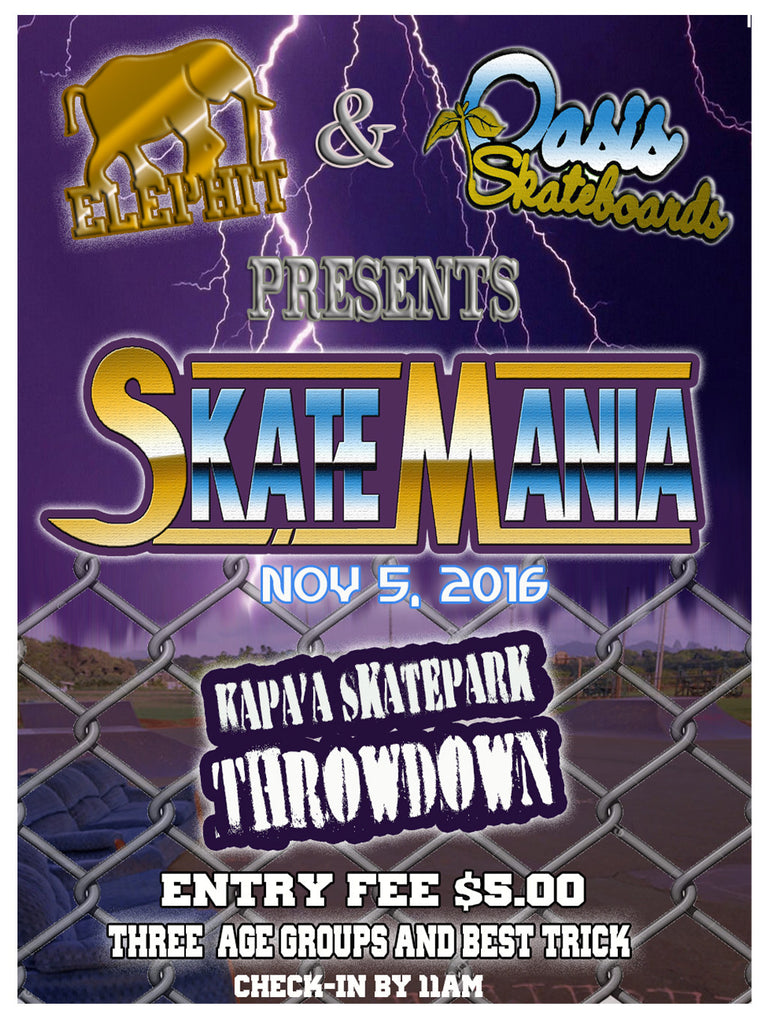 SKATEMANIA KAPAA,HI SKATEPARK NOV 5TH