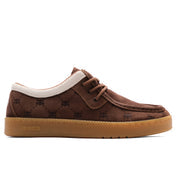 CATS LOW - BROWN EMBOSSED SUEDE -Free Ipath x Elephit shirt