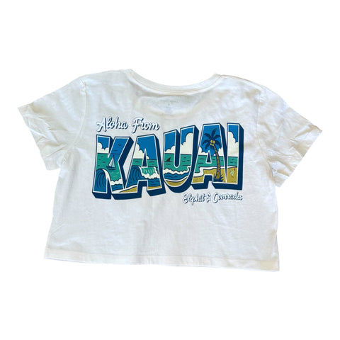 Aloha From Kauai crop top