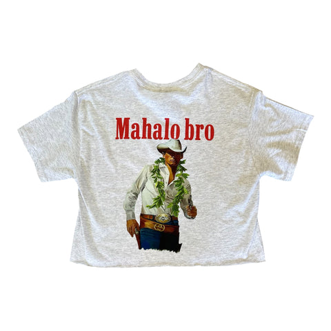 Mahalo man crop top