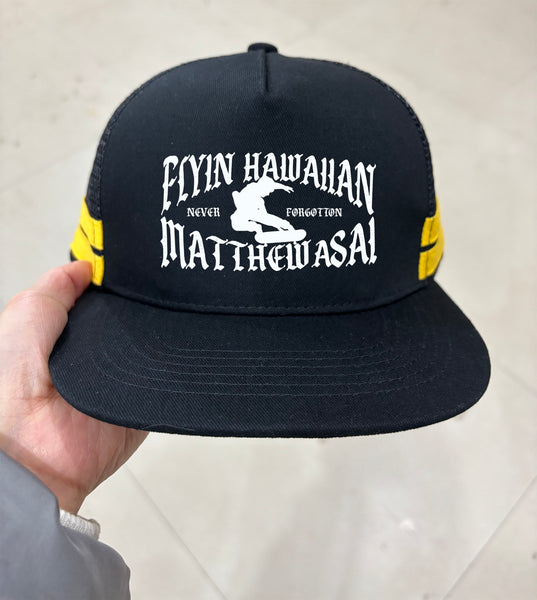 Flyin Hawaiian Striped Trucker Hat ( arriving 2-23 ship out as soon as we receive them)