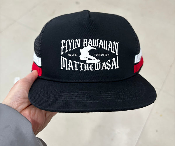 Flyin Hawaiian Striped Trucker Hat ( arriving 2-23 ship out as soon as we receive them)