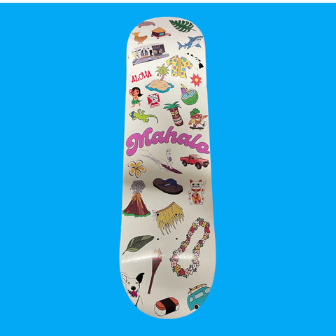 Mahalo sticker baord