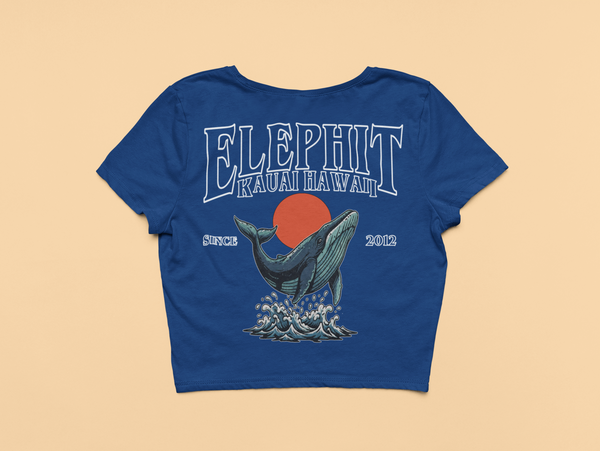 Whale Splash Crop Top