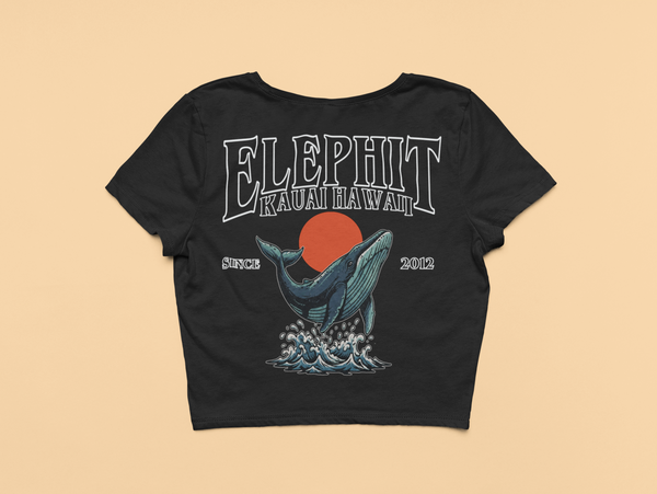 Whale Splash Crop Top