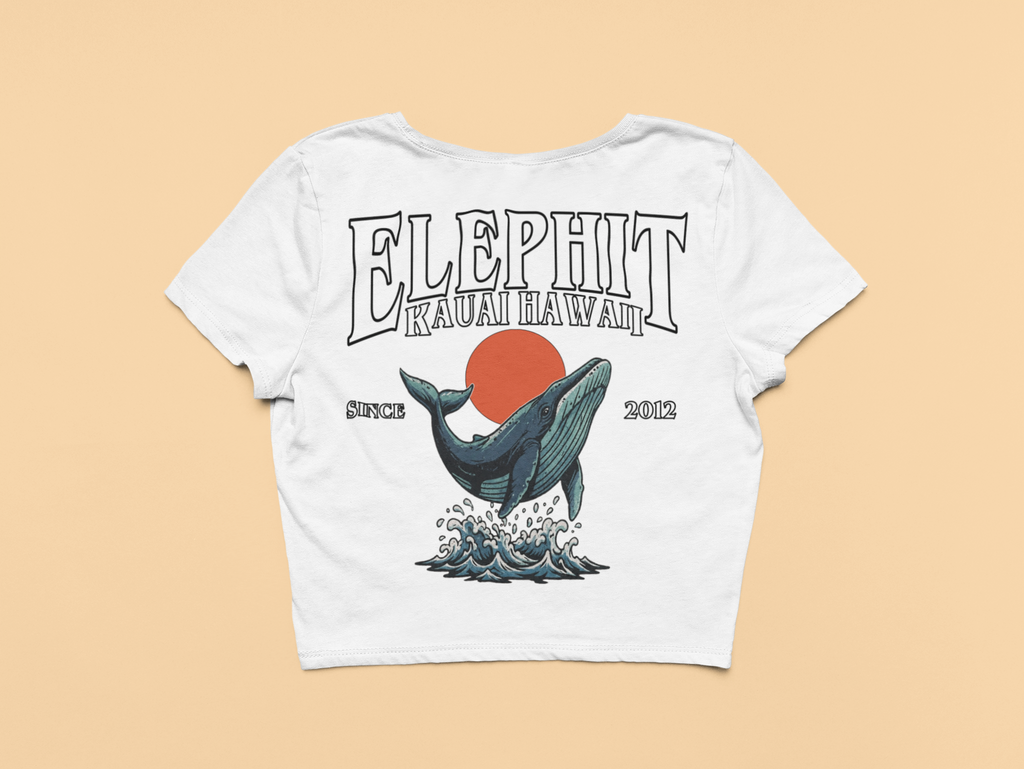 Whale Splash Crop Top