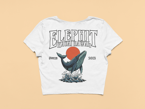 Whale Splash Crop Top