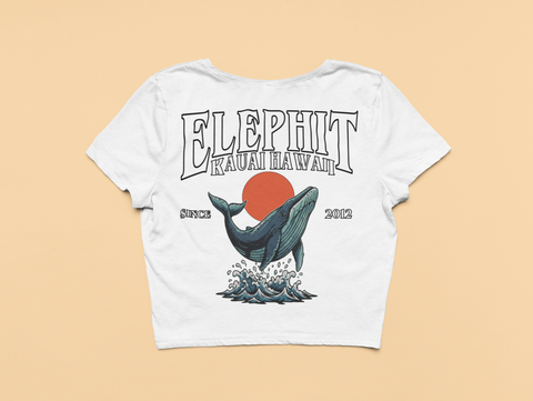 Whale Splash Crop Top