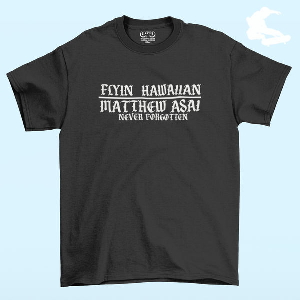 Matthew Asai Flyin Hawaiian support shirt