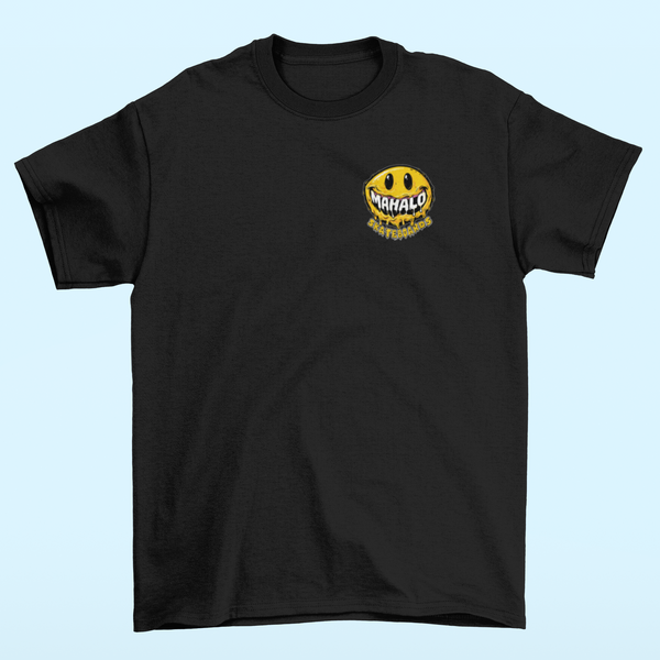 Mahalo Drip Smiley Tee