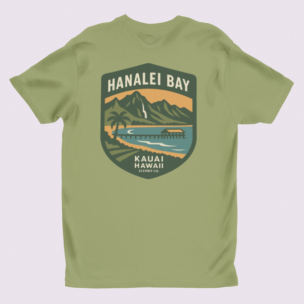 Hanalei Bay – Kaua‘i Hawaii Tee | Elephit Co.