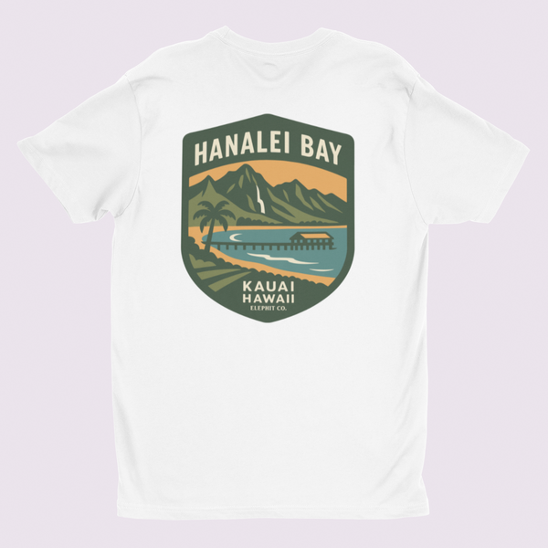 Hanalei Bay – Kaua‘i Hawaii Tee | Elephit Co.