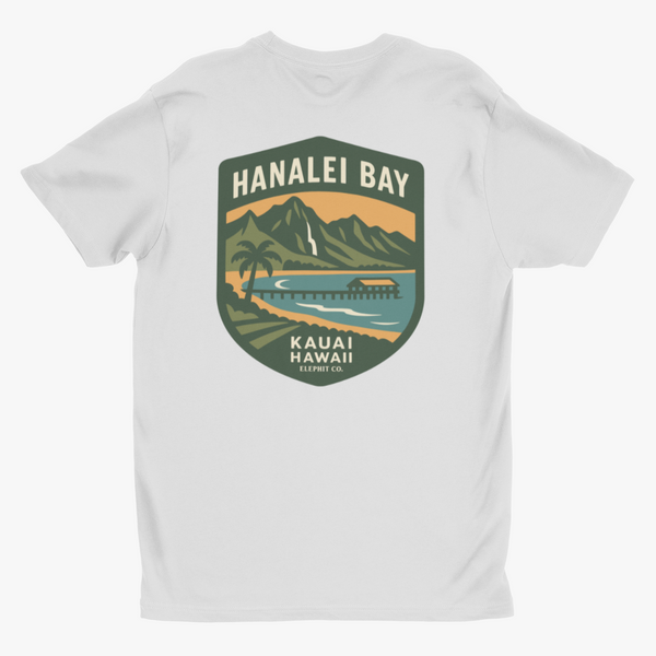 Hanalei Bay – Kaua‘i Hawaii Tee | Elephit Co.