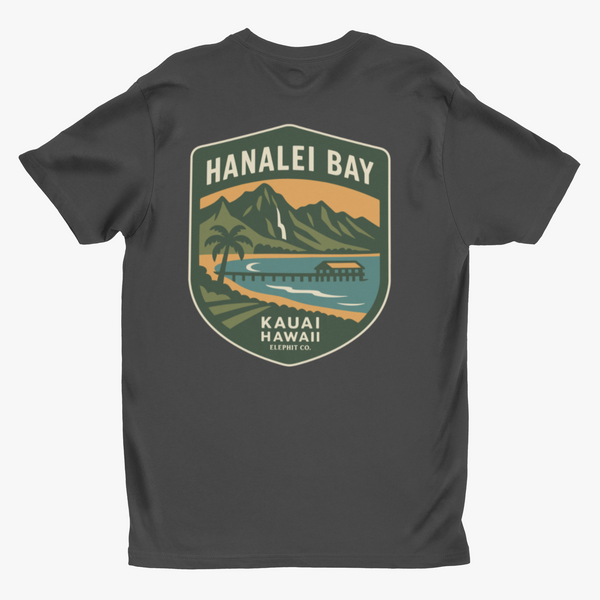 Hanalei Bay – Kaua‘i Hawaii Tee | Elephit Co.