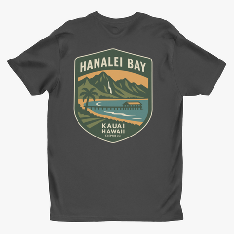 Hanalei Bay – Kaua‘i Hawaii Tee | Elephit Co.